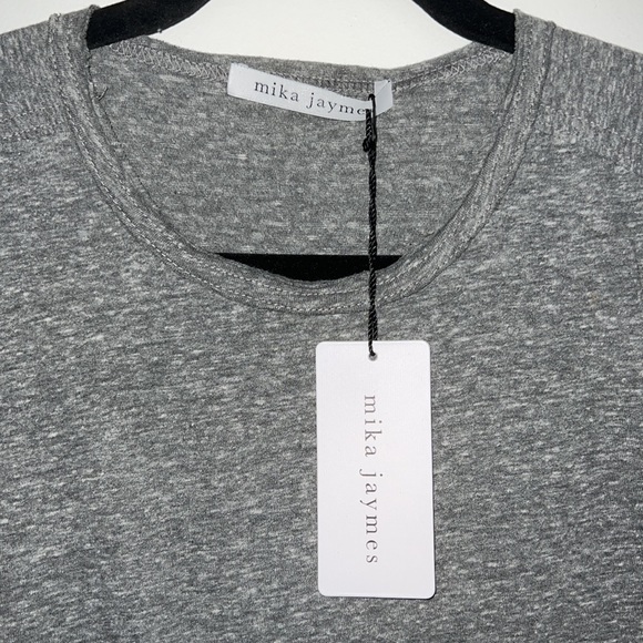 NWT Heather Grey Basic Tee Size S - Picture 2 of 3